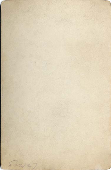 The back of a cabinet print by W K Munro  -  Bride and Groom