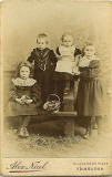 Cabinet print by Alexander Nicol  - Four children and a basket