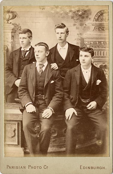 Cabinet Print by Parisian Photo Company  -  4 youths