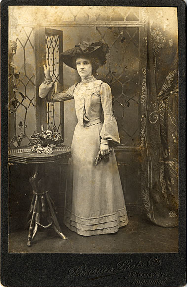 Cabinet Print by Parisian Photo Company - Ladiy beside window