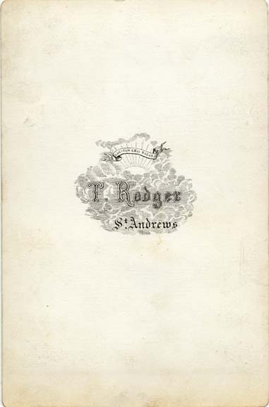 Cabinet Print of a couple (back) - by T Rodger, St Andrews