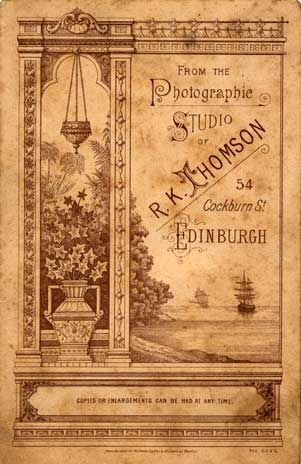 Cabinet Print Back  -  RK Thomson