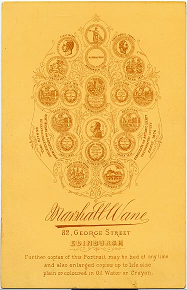 Marshall Wane  -  Cabinet Print  -  A Couple  -  Back