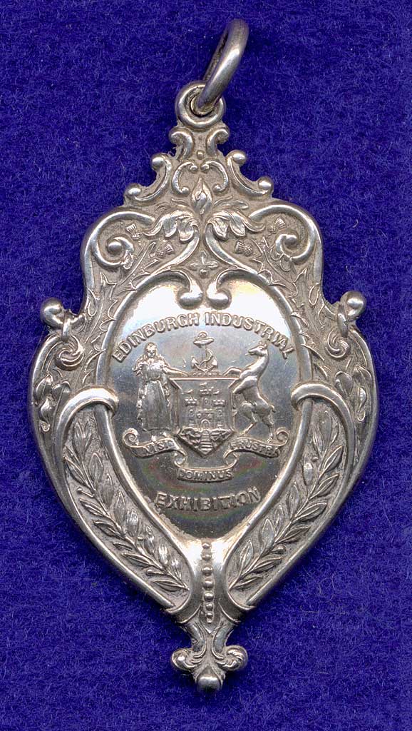 Silver Medal awarded for photography to R Thomson at the Edinburgh Industrial Exhibition 1901