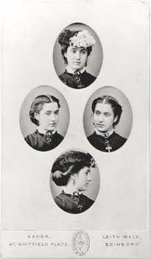 Cartes de Visite - 4 portraits - Photographer: Asher