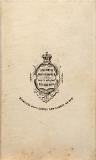 Carte de Visite  -  No 2  -  back  -  by James Gilchrist