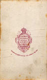 Carte de Visite  -  No 3  -  back  -  by James Gilchrist