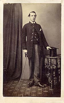 A carte de visite by James Henderson whose photographic studio was at 68 Princes Street from 1856 until 1867