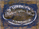 A metal stencil used by the early Edinburgh Photographic Artist, James Hodges