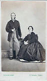 A carte de visite by John Horsburgh  from studio at 17 Princes Street  -  A couple