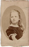 A carte de Visite byJ  Horsburgh of Jemima Oman, daughter of the photographer, George Oman