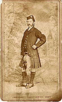 A carte de visite by John Horsburgh  -  the Edinburgh and Hawick photographer, George Oman