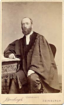 A carte de visite by John Horsburgh  -  Man sitting at table