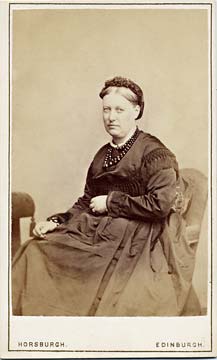 A carte de visite by John Horsburgh  -   lady seated