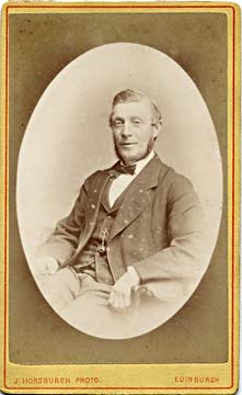 A  carte de visite by John Horsburgh  -   Man in Bow Tie