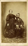 Carte de visite of a couple by Howie of 45 Princes Street