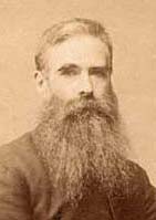 Close-up of a Portrait of John Center, photographer and bagpipe maker, taken in the studio of James Howie, 3 Princes Street in 1888.