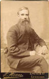 Portrait of John Center, photographer and bagpipe maker, taken in the studio of James Howie, 3 Princes Street, in 1888.