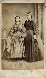 Carte de Visite from the 1860s (front)  -  Photographer: Gerorge Inglis  -  Two ladies