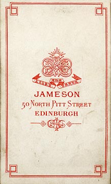 James Jameson  -  carte de visite  -  3 (back)