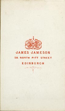 James Jameson  -  carte de visite  -  4 (back)