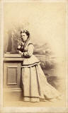 Carte de visite  -  Kyles  -  36 Regent Street  -  Lady with book and pillar