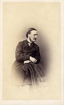 Carte de visite  -  Kyles  -  36 Regent Street  -  Man and chair