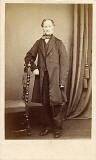 Carte de visite  -  Kyles & Law  -  206 High Street and 33 Bath Street, Portobello  -  Man and chair