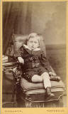 Carte de visite  -  Kyles & Moir  - 1877 to 1882  -  Boy on  couch