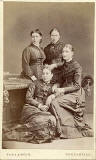 Carte de visite  -  Kyles & Moir  - 1877 to 1882  -  Four ladies