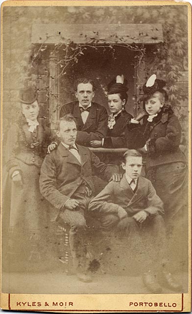 Carte de visite  -  Kyles & Moir  - 1877 to 1882  -  A group