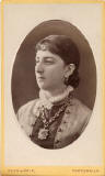 Carte de visite  -  Kyles & Moir  - 1877 to 1882  -  Lady with locket