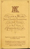 The back of a carte de visite  -  Kyles & Moir  - 1877 to 1882  -  Man and girl