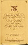 The back of a carte de visite  -  Kyles & Moir  - 1877 to 1882  -  Man and girl