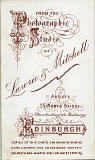 Lawrie & Mitchell  -  the back of a carte de visite