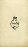The back of a carte de visite by McGlashon & Walker