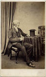 John Moffat  -  Carte de visite  -  1861-73  -  Top hat, man and chair