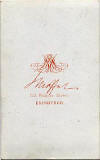 John Moffat  -  Carte de visite  -  1861-73  -  Back = Scroll style of printing