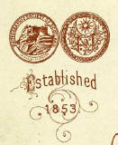 The back of a Moffat carte de visite  -  1875 to 1880  -  One Medal