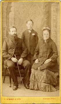 Carte de visite by P Nimmo & Son  -  Couple and boy