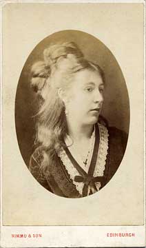 Carte de visite by P Nimmo & Son  -  Lady  -  Oval Portrait