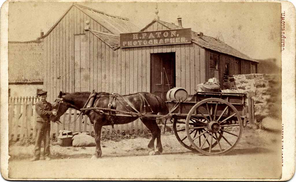 Carte de visite by Hugh Paton  -  Hugh Paton's studio in Campbeltown