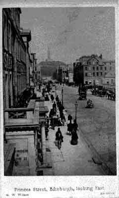 Carte de Visite  -  Princes Street  -  Photographer: GW Wilson