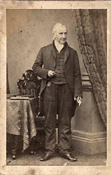 Carte de Visite of the line-engraver, William Miller - taken by the Edinburgh photographer, James Good Tunny