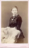 A carte de visiet by James Good Tunny  -  1875-1886  -  Lady with fur