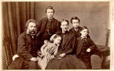 Photograph by J G Tunny, his third wife, Margaret (Wilson) Tunny and 4 Tunny Children