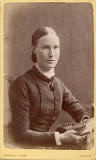 Carte de visite from the Edinburgh studio of Marshall Wane  -  Lady with book