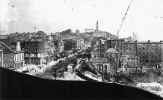 View towards Calton Hill from the Scott Monument - Photograph by Begbie