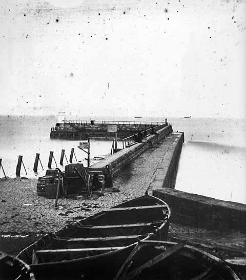 Newhaven Pier - Photograph by Begbie
