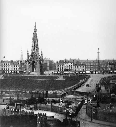 Princes Street and Waverley Bridge - Photograph by Begbie